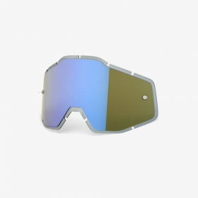 Линза для маски 100% Racecraft/Accuri/Strata поликарбонатовая синяя-дымчатая зеркальная