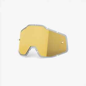 Линза для маски 100% Racecraft/Accuri/Strata поликарбонатовая золотая зеркальная