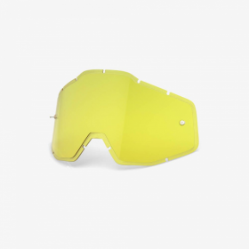 Линза для маски 100% Racecraft/Accuri/Strata поликарбонатовая желтая