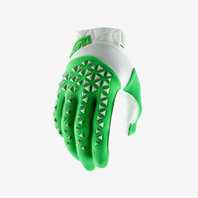 Перчатки 100% Airmatic Glove Silver/Fluo Lime