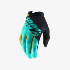 Перчатки 100% ITrack Glove Black/Aqua
