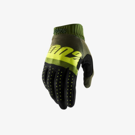 Перчатки 100% Ridefit Glove Army Green/ Fluo Lime/Fatigue