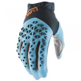 Перчатки 100% Airmatic Glove Steel Grey/Ice Blue/Bronze