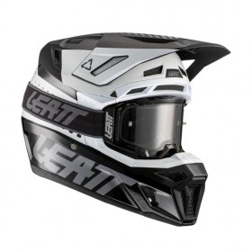 Кроссовый шлем 8.5 V22 + очки Velocity 5.5 черно - белый
