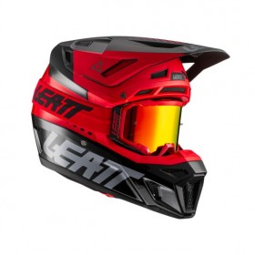 Кроссовый шлем 8.5 V22 + очки Velocity 5.5 красный