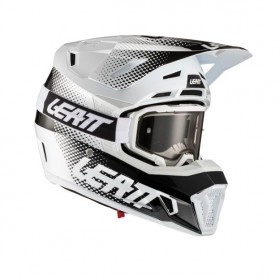 Кроссовый шлем 7.5 V22 белый + очки Velocity 4.5 белый