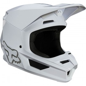 Мотошлем V1 Plaic Helmet White белый