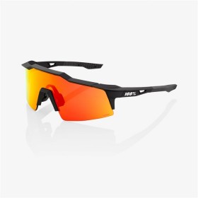 Спортивные очки Speedcraft SL Soft Tact Black / HIPER - красная линза