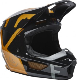 Шлем V1 Skew Helmet - Черно\золотой