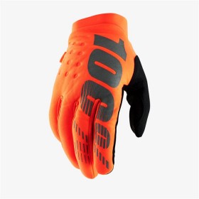 Мотоперчатки подростковые утепленные Brisker Youth Glove Fluo Orange оранжевые