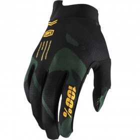 Мотоперчатки iTrack Glove Sentinel Black черно-зеленые
