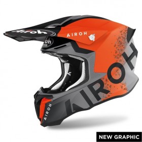 Кроссовый шлем Twist 2.0 Bit - матовый оранжевый