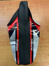 Покрытие сиденья Yamaha YZ250F 2001-2013 черное с красным