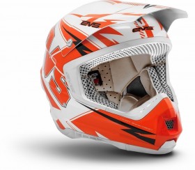 Шлем EVS T5 Bolt оранжево-белый
