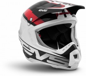 Шлем EVS T5 Vapor черно/бело/красный
