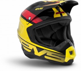 Шлем EVS T5 Vapor черно/желто/красный