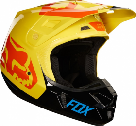 Шлем Fox V2 Preme Helmet Black/Yellow