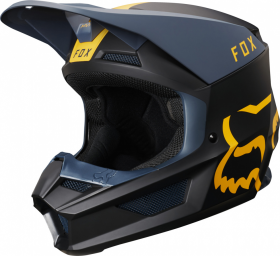 Шлем Fox V1 Mata Helmet Navy/Yellow