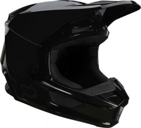 Мотошлем V1 Plaic Helmet Black черный
