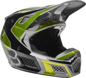 Мотошлем V3 RS Mirer Helmet Flow Yellow бело-черно-зеленый