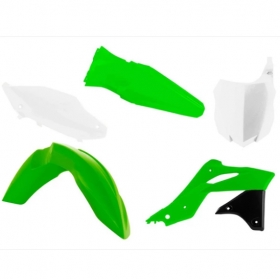 Комплект пластика KX250F 13-16 оригинальные цвета OEM зелено-белый