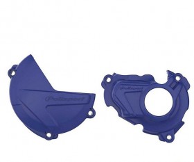 Комплект защита крышки сцепления + зажигания Yamaha YZ125 '08-23 синяя